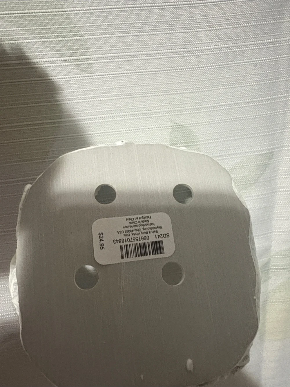 White Squirrel Candle Holder & Matching soap holder